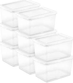 Sterilite 20 Qt Stackable Plastic Storage Box