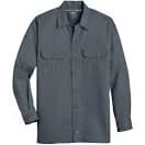 Dickies FLEX Relaxed Fit Long Sleeve Twill Work Shirt Charcoal Gray