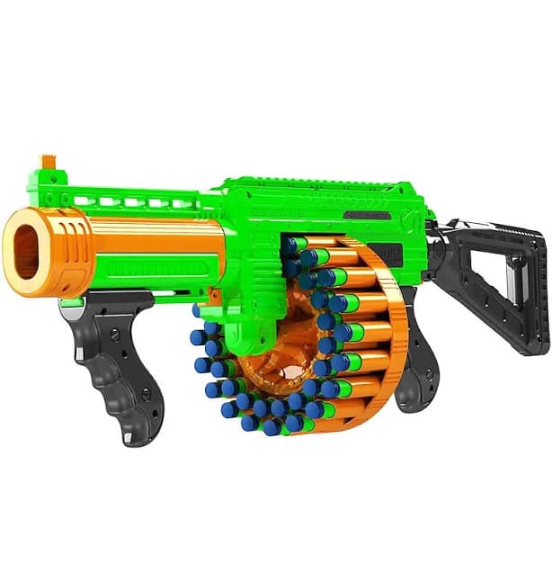 Adventure Force Villainator Submachine Pump-Action SuperDrum Dart Blaster