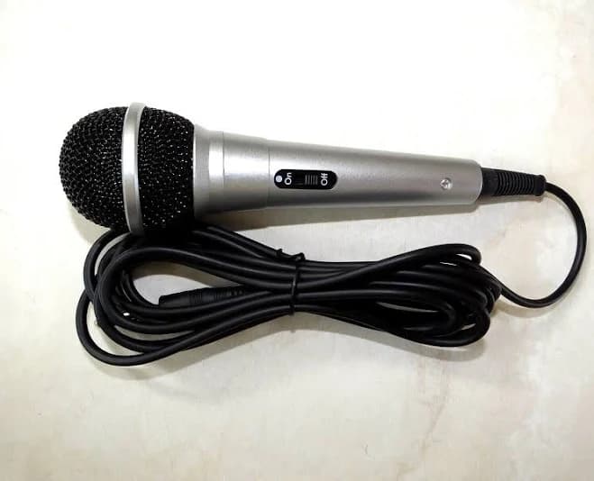 Professional Microphone - Black and Silver