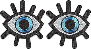 MauSong Eye Eyeball Tattoo Wicca Occult Goth Punk Retro Applique Iron-on Patch