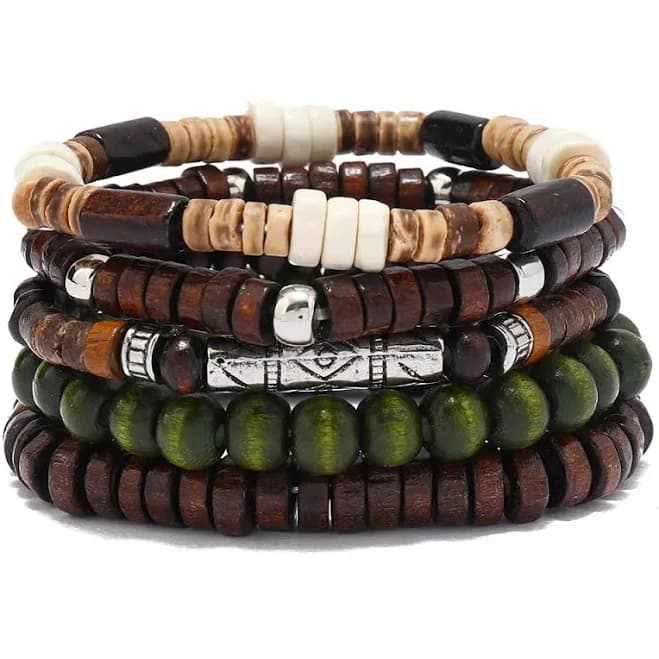 Men's Retro Multi-Layer Coconut Shell Bracelet
