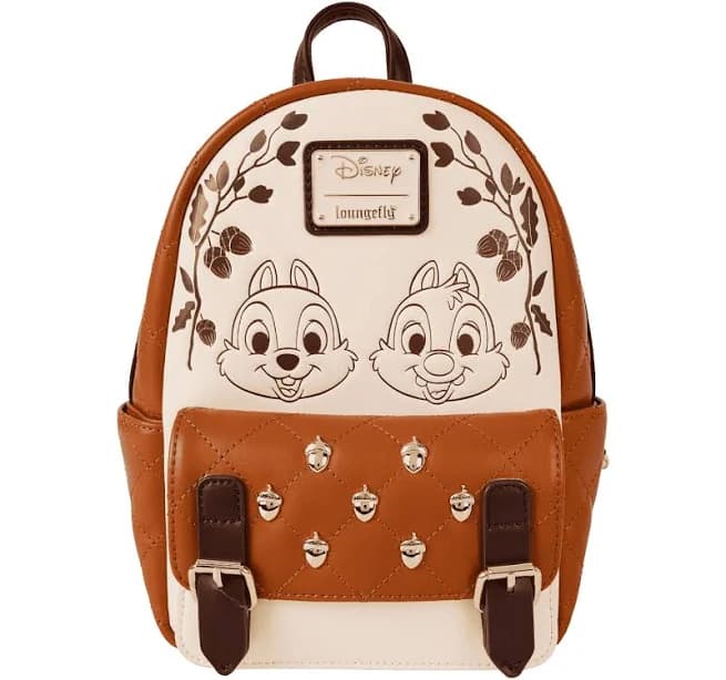 Loungefly Chip and Dale Quilted Mini-Backpack