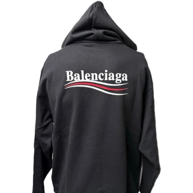 Balenciaga Women's Printed Cotton Hoodie