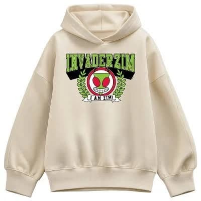 Invader Zim Women's Oversized Fleece Hoodie Sweatshirt