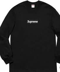 Brand New Sealed Supreme Box Logo L/S Tee Black White F/W 20 Small S Cotton