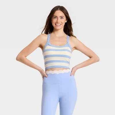 Joylab Women's Seamless Cropped Tank Top