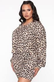 Live The Impossible Leopard Short Set - Brown/combo | Fashion Nova