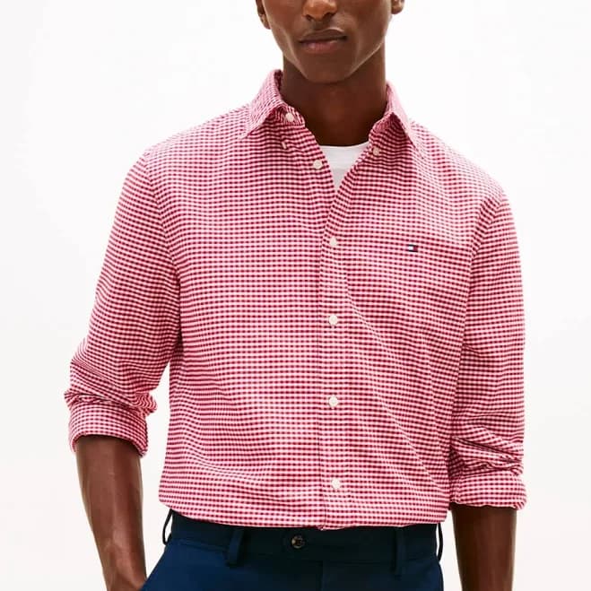Tommy Hilfiger Men's Heritage Oxford Gingham Shirt