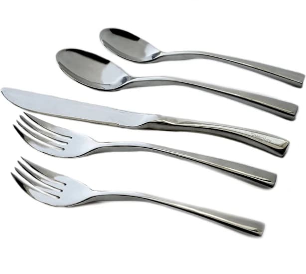 Knork Chrome Curve Flatware Set