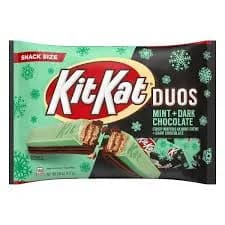 Kit Kat Duos Holiday Mint + Dark Chocolate Snack Size Wafer Candy