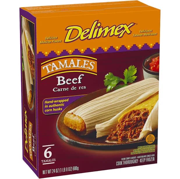 Delimex Beef Tamales Frozen Food Snacks