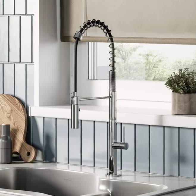 Swiss Madison Chalet Single Handle Pull-Down Kitchen Faucet