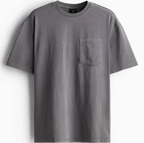 H&M Men's Loose Fit Washed T-Shirt