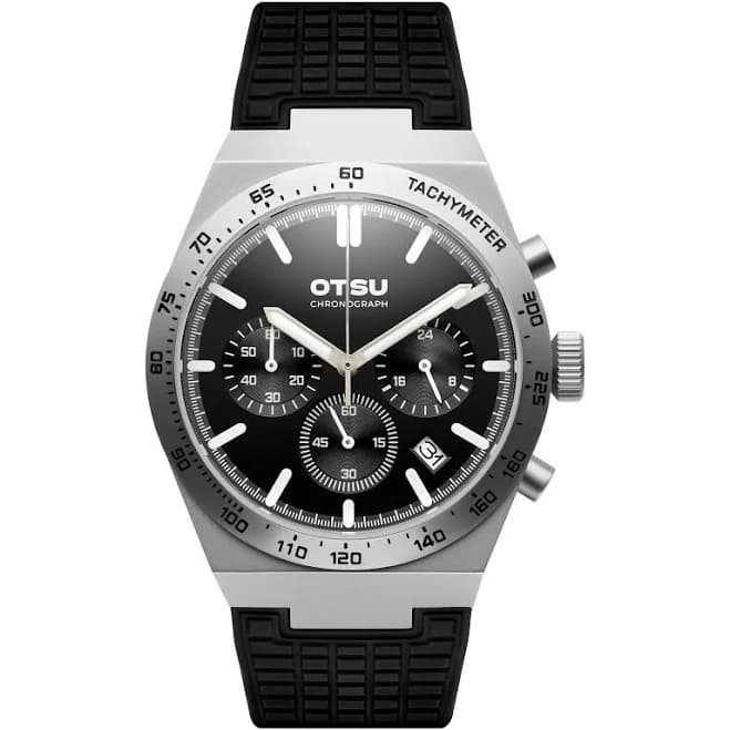 Heron Men's Stainless Steel Chronograph Watch