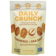 Daily Crunch Sprouted Almonds, Turmeric + Sea Salt, 5 oz (141 g)