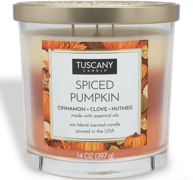 Spiced Pumpkin Long-Lasting Scented Jar Candle