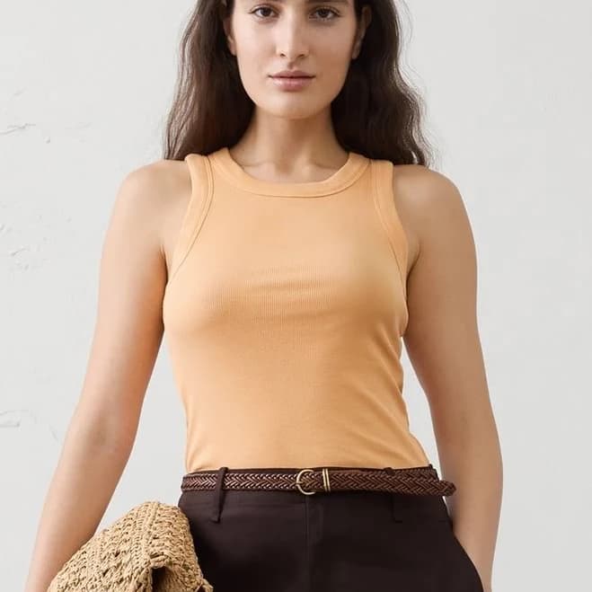 Women's Ribbed Racer Tank