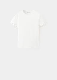 Short-sleeve studded T-shirt - Women | MANGO Maldives