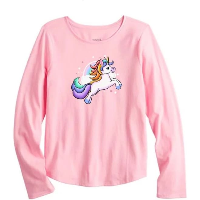 Unicorn Long Sleeve Shirt for Girls