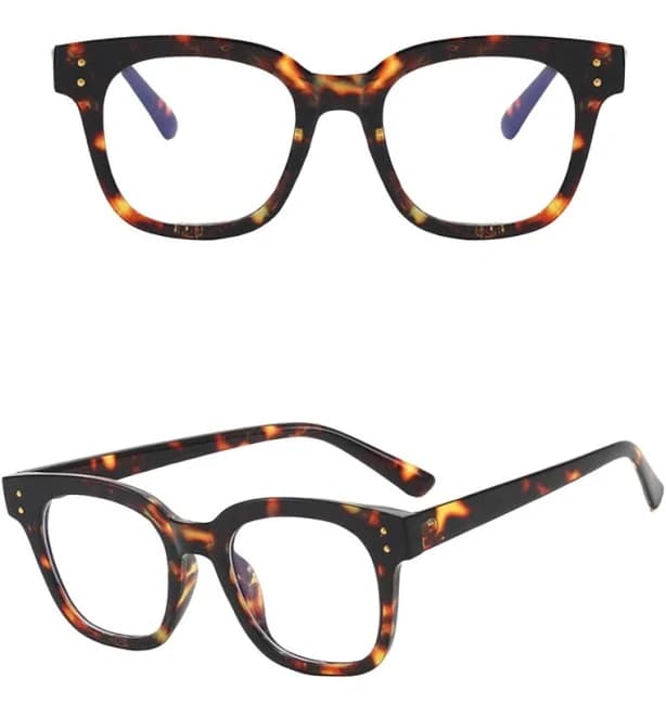 Thick Frame Blue Light Glasses (Blush)