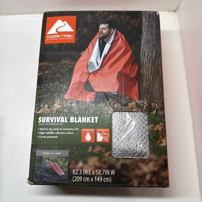 Ozark Trail Survival Blanket Size 82.3" X 58.7"