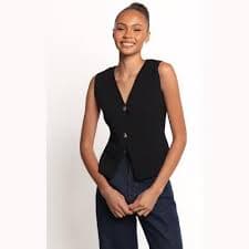 Everlee Knit Vest Top - Black L : Target