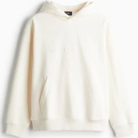 H&M Men's Loose-Fit Hoodie with Motif