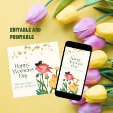 International Women's Day Template Editable, Women's Day Template, Editable Jettemplate, Instant Download, Printable Template - Etsy
