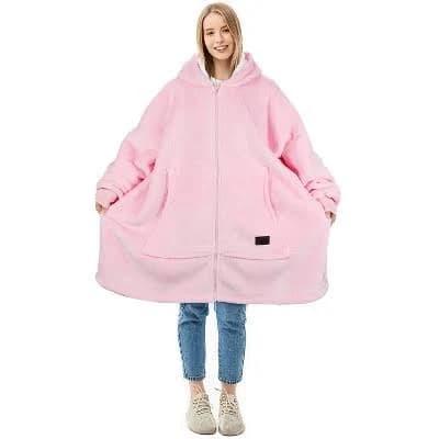 Solaris Deluxe Reversible Fleece Oversized Blanket Sweatshirt