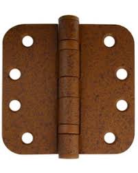 Weslock #70250XR - 4 in. x 4 in. 5/8 in. Radius Hinge, Rust (Sold per Piece, Screws Not Included)