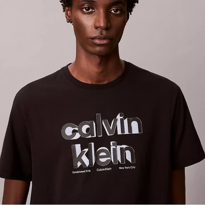 Calvin Klein Men's Shadow Logo Graphic Cotton T-Shirt