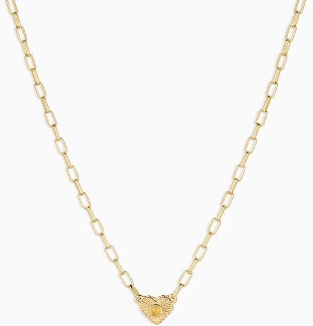 Women's Gorjana Birthstone Heart Necklace