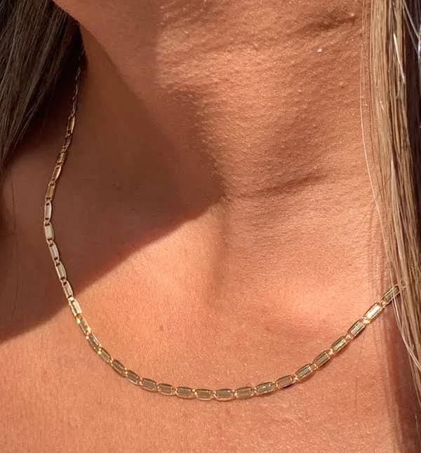 18K Gold Filled Dainty Link Necklace