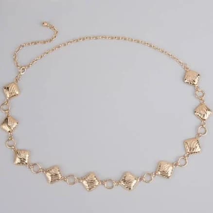Windsor Square Up Textured Chain Belt