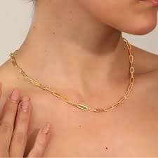 North Jewelry | Jewelry | 8k Gold Plated Paper Clip Dainty Womens Necklace By North Jewelry | Poshmark