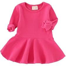 Amazon.com: Made in USA Girls' Twirly Circle Party Dress Perfect with Short Sleeves Suitable for Sensitive Skin, SPD Sensory Friendly Clothing for School or Outdoor Play, Medium Pink, 3-6 mons.: Clothing, Shoes
