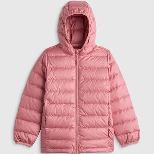 Quince Kids Lightweight Down Hooded Puffer Jacket