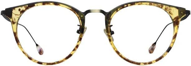Fytoo Round Tortoiseshell Metal TR90 Full Rim Eyeglasses