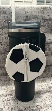 Soccer Ball Zipper Bag/Pouch