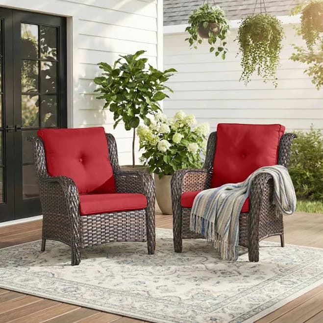Red Barrel Studio Carolina Outdoor Lounge Chair (Set of 2)