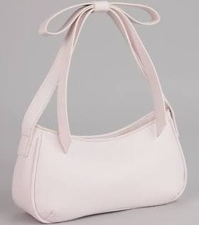 Windsor Perfectly Pretty Oversized Bow Leather Shoulder Bag