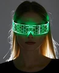 Cyberpunk Futuristic 37 LED Glasses