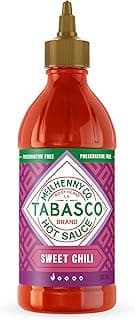 TABASCO Brand Sweet Chili Sauce, Mild Hot Sauce, Easy-to-Squeeze Bottle, Perfect Balance of Sweet & Heat, Versatile Flavor, Great on Fish Tacos, Salads, Asian Food & More, 20 Oz (Pack of 1)