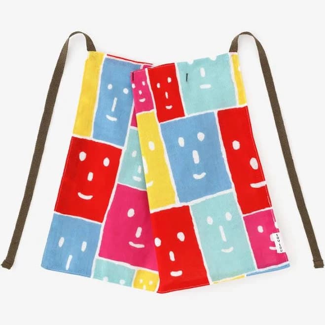 Isemomen Cotton Bib/Smile Faces 5-color