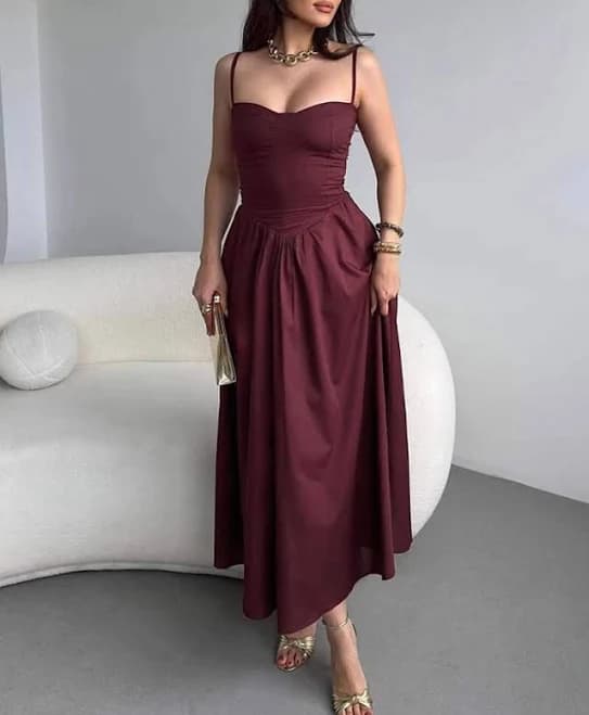 Rihoas A-Line Slip Maxi Dress