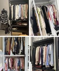 Amazon.com: CAIFEXUE Wardrobe Rail Stainless Steel Closet Rods for Hanging Clothes, 1 inch Diameter Closet Bar with 2 End Hook, Firm Hanging Wardrobe Rod for Shelf/Cupboard(50Cm(19 3/4"))/60Cm(23 5/8") : Home & Kitchen