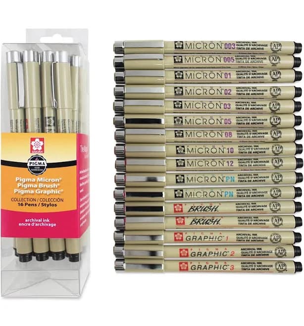 Pigma Micron Collection Cube Set