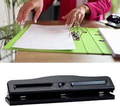 Amazon.com : LiebeWH Metal 3 Hole Punch Adjustable Spacing 7mm Diameter for Scrap Collection with Non Slip Pad Base, LiebeWHvr1m9gnd5s : Arts, Crafts & Sewing