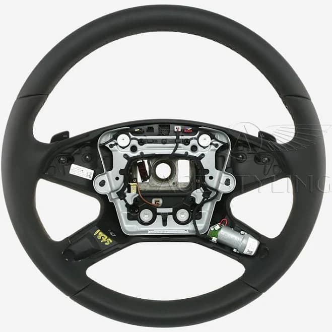 Mercedes-Benz E350 E400 E550 Black Leather Steering Wheel # 212-460-15-03-9E38